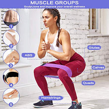 Load image into Gallery viewer, Exercise Resistance Bands for Legs and Butt, Anti-Slip &amp; Roll Workout Booty Bands for Women Squat Glute Hip Training, 3 Levels Sports Fitness Band -JUEYINGBAILI

