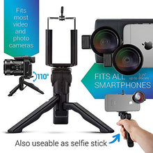 Load image into Gallery viewer, Camera Lens Kit by Coral Entertainments| Professional CPL, Macro &amp; Wide Angle Lenses | Multi-use tripod &amp; Selfie Remote Control | For iPhone, Samsung Galaxy, iPads Tablets | Hard Case &amp; Universal Clip
