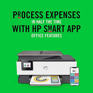 HP OfficeJet Pro 8025 All-in-One Wireless Printer, Smart Home Office Productivity, HP Instant Ink, Works with Alexa (1KR57A)