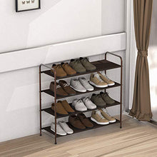 Load image into Gallery viewer, Simple Houseware 4-Tier Shoe Rack Storage Organizer, Bronze
