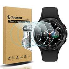 Load image into Gallery viewer, Suoman 4-Pack for Samsung Galaxy Watch 4 Classic 46mm Tempered Glass Screen Protector for Galaxy Watch 4 Classic 46mm Smartwatch [2.5D 9H Hardness] [Anti-Scratch]
