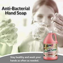 Load image into Gallery viewer, Sanit Silky Clean Antibacterial Liquid Hand Soap Refill - Advanced Formula with Coconut Oil and Aloe Vera - All Natural Moisturizing Hand Wash - Made in USA, Holiday Aroma, 1 Gallon
