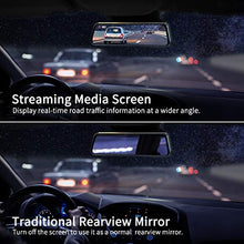 Load image into Gallery viewer, VanTop H610 10" 2.5K Mirror Dash Cam for Cars with Full Touch Screen, Waterproof Backup Camera Rear View Mirror Camera, Enhanced Night Vision with Sony Starvis Sensor, Parking Assistance
