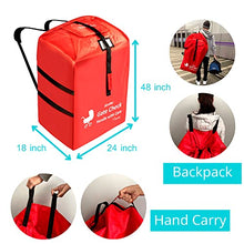 Load image into Gallery viewer, Soyuss Stroller Travel Bag for Airplane - Gate Check Standard, Double, Umbrella Stroller Bag for Baby Travel Accessories - Durable Cover with Easy Carrying Backpack Straps &amp; Handle - Extra Large, Red
