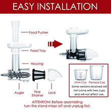 Load image into Gallery viewer, Masticating Juicer Attachment for KitchenAid All Models Stand Mixers, Masticating Juicer, Slow Juicer Attachment for KitchenAid All Models Stand Mixers, Classic White
