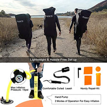 Load image into Gallery viewer, Ksports Inflatable Stand Up Paddle Board Orange 10.6ftⅹ32inⅹ6in, Quality SUP Accessories, Backpack, Waterproof Phone Bag. Wide Stance, Non-Slip Deck, Straps 6xD Rings for Superior Paddling Experience
