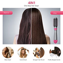 Load image into Gallery viewer, Brightup Hair Dryer Brush, Blow Dryer Brush, Hair Dryer &amp; Volumizer Styler Hot Air Brush, Negative Ionic Electric Hair Dryer &amp; Curler Straightener Brush, Detachable Brush &amp; Interchangeable Brush Head
