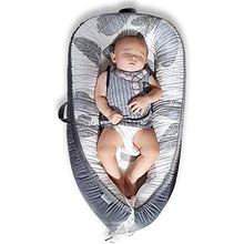 Load image into Gallery viewer, Mamibaby Baby Lounger Baby Nest Co-Sleeping for Baby, Ultra Soft &amp; Breathable Fiberfill Portable Adjustable Newborn Lounger Crib Bassinet | Newborn Shower Gift Essential (Leaves Pattern)
