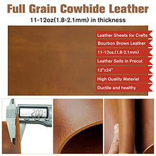 Load image into Gallery viewer, Tooling Leather Thick Leather Square 1.8-2.1mm - Full Grain Leather Piece Hide for Crafting Cowhide Leather Sheets for Crafts Project (12&quot;x24&quot;)
