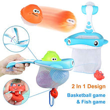 Load image into Gallery viewer, Bath Toy Sets, 36 Foam Bath Letters and Numbers, Floating Squirts Animal Toys Set with Fishing Net and Organizer Bag, Fish Catching  Game for Babies Infants Toddlers Bathtub Time

