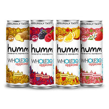 Load image into Gallery viewer, Humm Whole30 Approved Probiotic Kombucha Variety Pack - 2 Billion Probiotics - No Added Sugar - Organic, Vegan &amp; GMO-Free (12 Pack)
