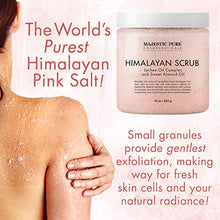 Load image into Gallery viewer, Majestic Pure Himalayan Salt Body Scrub with Lychee Oil, Exfoliating Salt Scrub to Exfoliate &amp; Moisturize Skin, Deep Cleansing - 10 oz
