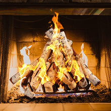 Load image into Gallery viewer, QuliMetal Ceramic White Birch Wood Log, Large Gas Fireplace Logs Set for Indoor Inserts/Outdoor Firebowl, Fire Pits, Vented, Propane, Gel, Ethanol, Electric, Realistic Fireplace Decoration, 6 Pcs
