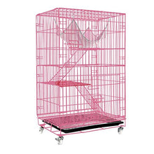 Load image into Gallery viewer, kkkki Luxury 3-Tier Cat Ferret Cage Portable Cat Home Fold Pet Cat Cage Playpen
