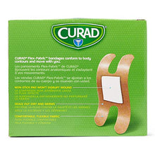 Load image into Gallery viewer, Curad Fabric Adhesive Knuckle Bandages, Finger Bandages for Knuckles (Pack of 100), Natural
