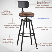 Load image into Gallery viewer, MSMV 27-35 Inch (Set of 2) Vintage Industrial Bar Stool-Farmhouse Swivel Bar Stool-Swivel Kitchen Island Dining Chair-Kitchen Counter Height Adjustable Pipe Stool-Cast Steel Stool
