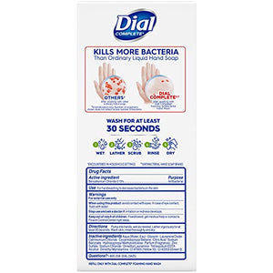 Dial Complete Antibacterial Foaming Hand Soap, Fresh Pear, 7.5 Fluid Ounces (Pack of 8)