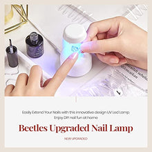 Load image into Gallery viewer, Beetles Mini Nail LED Lamp, Innovative Gel Nail Lamp with Smart Sensor for Easy and Fast Nal Extension System, Manicure UV LED Light for Gel Nail Art Flash Curing Lamp DIY Nail Art
