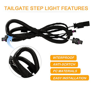 LED MultiPro Tailgate Step Light - LED Truck Bed Multi-Pro Lamp with GMC Sierra 1500 2019-2020 2500 3500 HD with MultiPro Tailgate 2020 Replacement for 84347814(OEM)