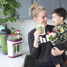 Load image into Gallery viewer, Infantino Squeeze Station - Pouch Filling Station for semi-Solid Food for Babies and Toddlers, Dishwasher Safe and BPA Free for Homemade Baby Food
