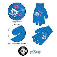 Load image into Gallery viewer, Disney Little Winter Hat, Kids Gloves or Toddlers Mittens, Frozen Elsa and Anna Baby Beanie for Boy Girl Ages, Blue/Pink, Age 4-7
