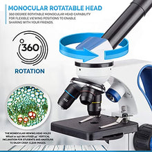 Load image into Gallery viewer, AmScope M162C-2L-PB10-WM-SP14-50P100S 40X-1000X Beginners Microscope Kit for Kids &amp; Students w/Complete Science Accessory Kit + World of The Microscope Book
