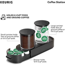 Load image into Gallery viewer, Keurig K-Cup Pod &amp; Ground Coffee Storage Unit, Coffee Storage, Holds up to 12 ounces of Ground Coffee &amp; 12 K-Cup Pods, Black

