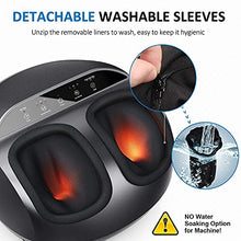 Load image into Gallery viewer, RENPHO Foot Massager Machine with Remote, Upgraded Full Cover Heat, Shiatsu Deep Kneading, Multi-Level Settings, Delivers Relief for Tired Muscles and Plantar Fasciitis, Fits up to US Men Feet Size 12
