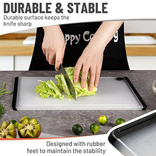 Load image into Gallery viewer, Kikcoin Plastic Cutting Boards, 3 Pieces Large Chopping Boards for Kitchen Cutting Board Set with Juice Groove and Silicon Handle
