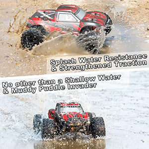 Upgraded Remote Control Car for Boys,GUOKAI 1:18 Scale Fast RC Cars All Terrain,High Speed 25MPH Rock Crawler RC Truck 4x4 Off Road Waterproof 2.4 GHz Control with Extra Shell and Battery 40+ min Run