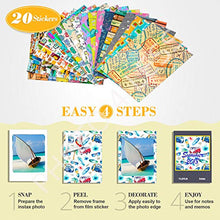 Load image into Gallery viewer, Fujifilm instax Mini Instant Film (20 Exposures) + 20 Sticker Frames for Fuji Instax Prints Travel Package
