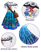 Load image into Gallery viewer, Mirabel Dress for Girls, Mirabel Costume, Cartoon Halloween Cosplay Outfit for Girls Kids (4-5Years)
