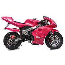 Load image into Gallery viewer, Fit Right 2020 Mini Gas Pocket Bike 02 On 40cc 4 Stroke, Support Up to 165 lbs, EPA Approved, Perfect Mini Pocket Bike for Kids (Pink)
