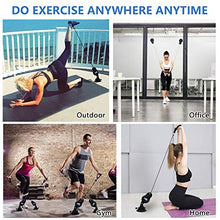 Load image into Gallery viewer, 2 Pcs Suction Cups Resistance Bands Exercise Workout Bands with Handles Elastic Pull Rope 3 Gears Resistance Portable Home Gym Fitness Equipment Yoga Strength Training Physical Therapy for Men Women
