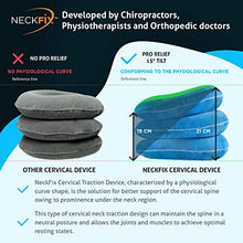 Load image into Gallery viewer, Cervical Neck Traction Device by NeckFix for Instant Neck Pain Relief - Adjustable Neck Stretcher Collar for Home Traction Spine Alignment [Model 2019] + Bonus (12-17 inch)
