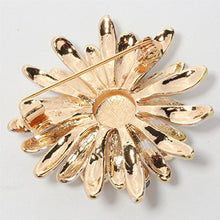Load image into Gallery viewer, Szxc Daisy Flower Honey Bee Brooch Pin Enamel Crystal Jewelry For Her Women

