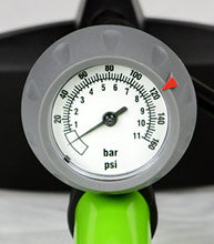 Load image into Gallery viewer, AerGun X-1000 Bike Pump – Unique AerTight Pump Head for Easiest use with Both Presta and Schrader Bicycle Pump Valves – Pressure Gauge – 160 PSI
