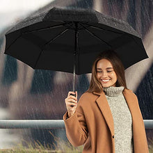 Load image into Gallery viewer, Repel Umbrella Windproof Travel Umbrella - Compact, Light, Automatic, Strong and Portable - Wind Resistant, Small Folding Backpack Umbrella for Rain - Men and Women
