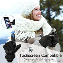 Load image into Gallery viewer, Cevapro -30℉ Waterproof Winter Gloves Suede 3M Insulated Gloves for Men Women Cold Weather Running Hiking Skiing
