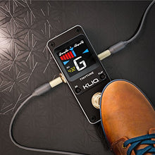 Load image into Gallery viewer, KLIQ TinyTune Tuner Pedal for Guitar and Bass - Mini - Chromatic - with Pitch Calibration and Flat Tuning (Power Supply Required)
