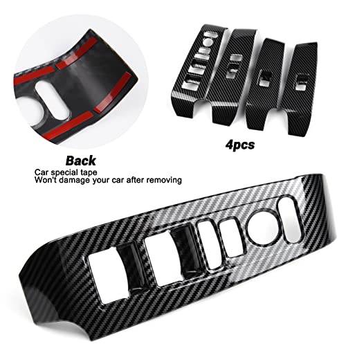 Load image into Gallery viewer, Thenice for 11th Gen Civic Window Control Panel Door Armrest Cover Door Lock Switch Trim for Honda Civic 2022 Sedan Hatchback -Carbon Fiber Grain