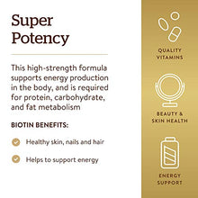Load image into Gallery viewer, Solgar Biotin 5000 mcg, 100 Veg Caps - Promote Healthy Skin, Nails &amp; Hair - Supports Energy Production, Protein, Carbohydrate &amp; Fat Metabolism - Vitamin B - Non GMO, Vegan, Gluten Free - 100 Servings
