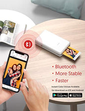 Load image into Gallery viewer, Victure 2x3” Portable Photo Printer, Bluetooth Connection, Wireless Rechargeable including 10 pieces of Photo Paper, Android/IOS/Tablet Devices Compatible, no ink, 4 PASS Technology

