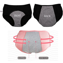 Load image into Gallery viewer, Women Menstrual Period Briefs Jacquard Easy Clean Panties Multi Pack US Size S/5, Red,Black,Lotus
