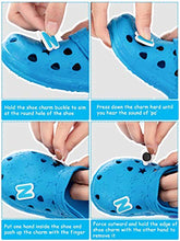 Load image into Gallery viewer, 108 Pieces Glowing Letters Numbers Shoe Charms Glow in The Dark Shoe Charm Different Clog Charm Decorations Fits for Shoe
