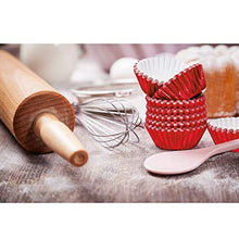 Load image into Gallery viewer, 400 Pieces Mini Cupcake Cup Liners, Foil Baking Cups, Foil Cupcake Liners for Baking Muffin and Cupcakes (Red)
