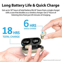 Load image into Gallery viewer, iLuv TB200 Gold True Wireless Earbuds Cordless in-Ear Bluetooth 5.0 with Hands-Free Call Microphone, IPX6 Waterproof Protection, High-Fidelity Sound; Includes Compact Charging Case &amp; 4 Ear Tips
