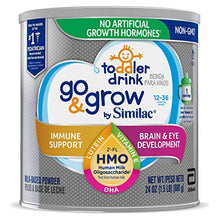 Load image into Gallery viewer, Go &amp; Grow by Similac Toddler Drink with 2’-FL HMO for Immune Support, with 25 Key Nutrients to Help Balance Toddler Nutrition, Non-GMO Milk-Based Powder, 24-Oz Can
