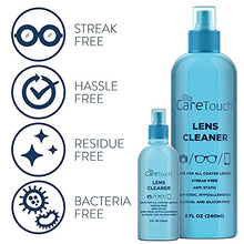 Load image into Gallery viewer, Care Touch Eyeglass Cleaner Spray Kit, Alcohol-Free Glasses Cleaner Solution for All Lenses, 16oz (8oz x 2) &amp; 2oz Bottles - Eye Glasses Lens Cleaner Kit with 26 Lens Wipes &amp; 2 Microfiber Cloths

