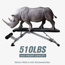 Load image into Gallery viewer, RitFit Adjustable / Foldable Utility Weight Bench for Home Gym, Weightlifting and Strength Training - Bonus Workout Poster with 35 Total Body Exercises (Upgraded Version)
